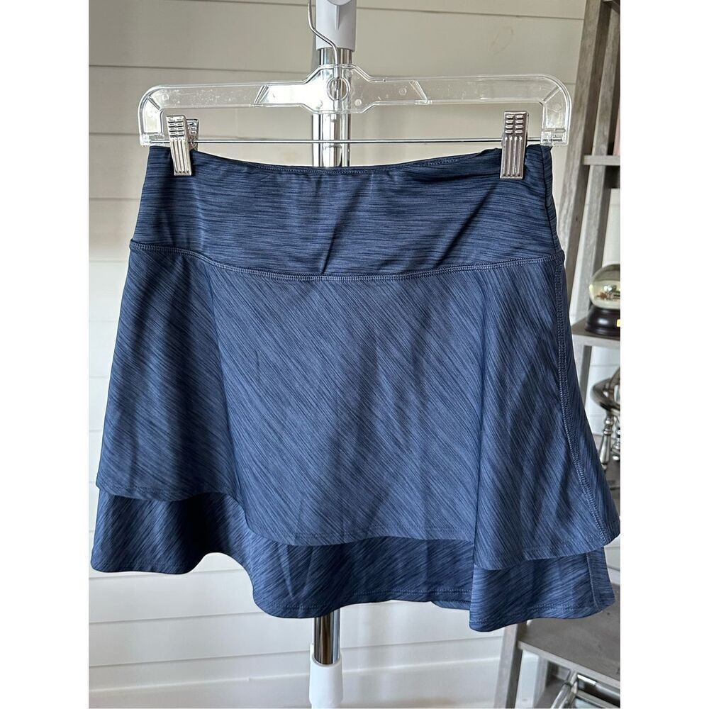 Women’s Greg‎ Norman Tiered Skort Heathered Blue sz small